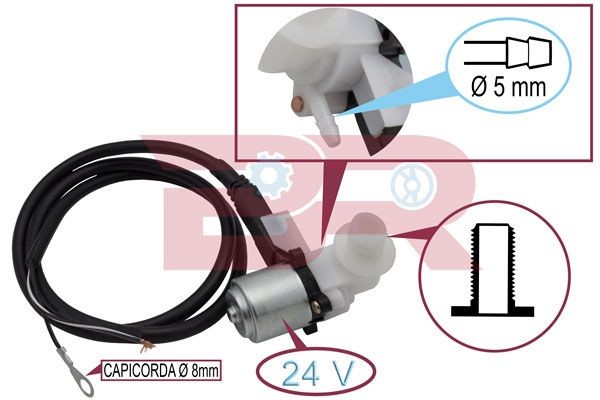 BOTTO RICAMBI Bomba de água do lava-vidros BRAC7731 Bomba de água do lava vidros BOTTO RICAMBI BRAC7731 baratos