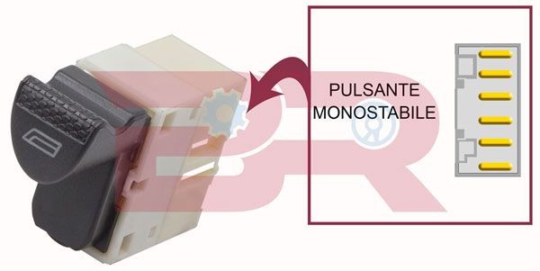 BOTTO RICAMBI Kontakt, rudehejs BREL1005 Elrudekontakt BOTTO RICAMBI Citroën BERLINGO BREL1005