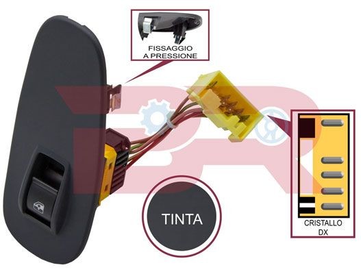 BOTTO RICAMBI Kontakt, rudehejs BREL9047 Elrudekontakt BOTTO RICAMBI BERLINGO BREL9047 billig