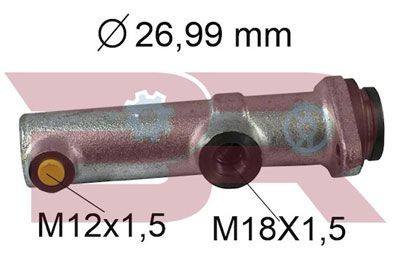BOTTO RICAMBI Bomba central dos travões BRFR4132 BRFR4132 BOTTO RICAMBI Cilindro mestre de freio Dacia baratos
