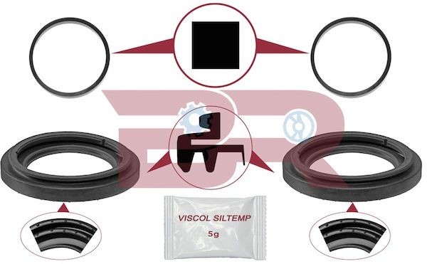 BOTTO RICAMBI Opravná sada brzdového strmeňa BRFR5784 Opravná sada brzdového strmeňa FIAT BOTTO RICAMBI BRFR5784