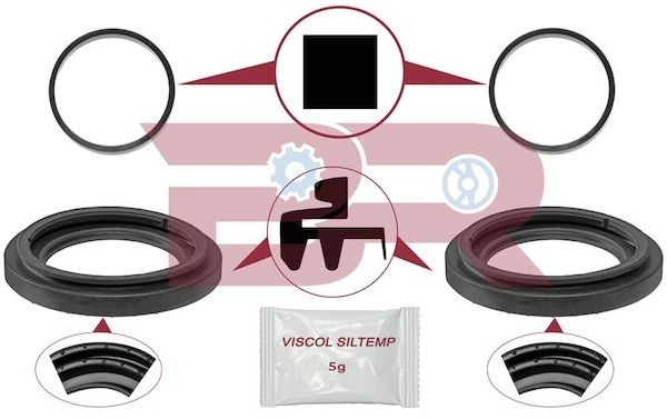 BOTTO RICAMBI Renoveringssats, bromsok BRFR5883 BRFR5883 BOTTO RICAMBI reparationssats bromsok SKODA RAPID