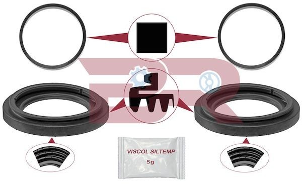 BOTTO RICAMBI Kit di revisione della pinza freno BRFR9193 BRFR9193 costo Kit revisione pinze freno BOTTO RICAMBI SKODA RAPID