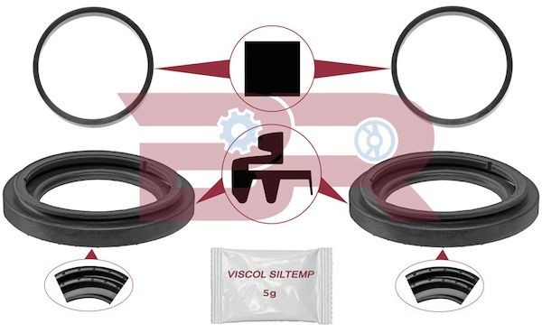 BOTTO RICAMBI Reparatieset, remklauw BRFR9213 Remklauw revisieset BOTTO RICAMBI T2 BRFR9213 goedkoop