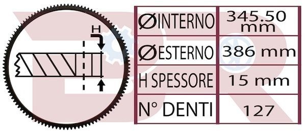 BOTTO RICAMBI Tannkrans, svinghjul BRM2203 Dobbelmasse svinghjul BOTTO RICAMBI X5 BRM2203 billige