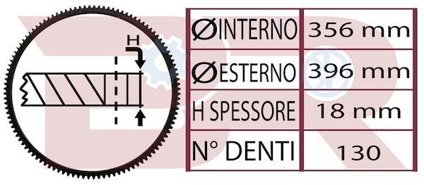 BOTTO RICAMBI Tannkrans, svinghjul BRM2411 Svinghjul BOTTO RICAMBI X5 BRM2411 billige