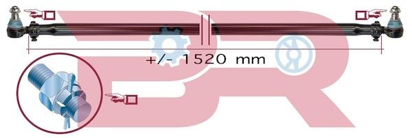 BOTTO RICAMBI Stūres šķērsstiepnis BRST6943 BRST6943 Stūres šķērsstiepnis FORD USA F-150 BOTTO RICAMBI
