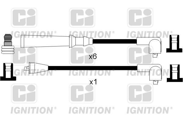 Süütesüsteemikomplekt QUINTON HAZELL XC1014 QUINTON HAZELL XC1014 NISSAN PATROL 2021 Süütejuhtmed