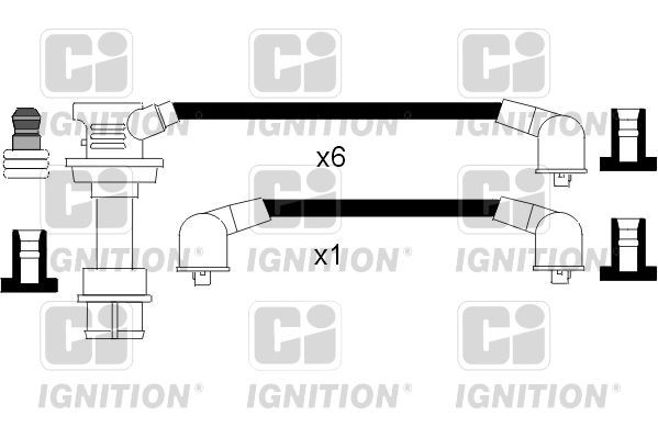 Ignition Cable Kit QUINTON HAZELL XC1058 QUINTON HAZELL XC1058 Ignition leads Toyota SUPRA 2022