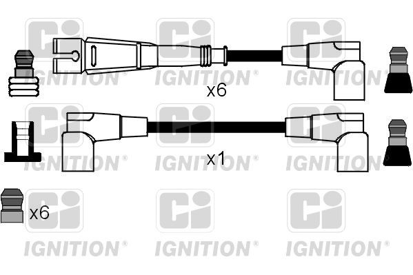 QUINTON HAZELL Augstsprieguma vadu komplekts XC1106 QUINTON HAZELL XC1106 Svečvadi Alfa Romeo 159 orģinālās