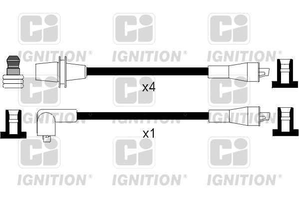 QUINTON HAZELL Σετ καλωδίων υψηλής τάσης XC117 QUINTON HAZELL XC117 Σετ μπουζοκαλώδια Peugeot 205 I γνήσια τιμες