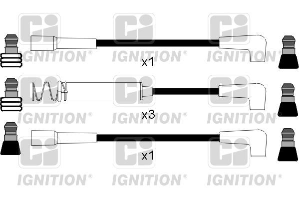 QUINTON HAZELL Ignition Cable Kit XC237 QUINTON HAZELL XC237 Midi Midibus ignition leads price