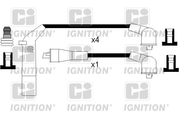 Ignition Cable Kit QUINTON HAZELL XC342 QUINTON HAZELL XC342 Mitsubishi L300 / DELICA 2021 Ignition cable price