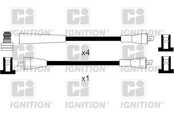 QUINTON HAZELL Tennplugg kabelsett XC411 Tennkabler QUINTON HAZELL GRAND VITARA XC411 billige