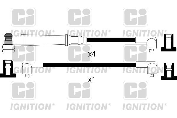 Süütesüsteemikomplekt QUINTON HAZELL XC498 QUINTON HAZELL XC498: Küünlajuhtmed Saab 9-3 2003