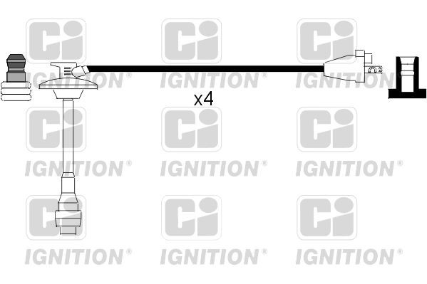 QUINTON HAZELL Augstsprieguma vadu komplekts XC634 QUINTON HAZELL XC634 Svečvadi TOYOTA RAV4 I SUV Cabrio (XA10) lēti