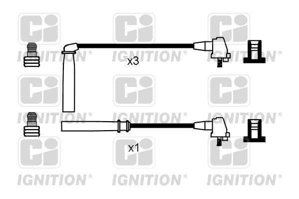 Süütesüsteemikomplekt QUINTON HAZELL XC638 QUINTON HAZELL XC638 Süütejuhtmed Toyota HIACE 2022