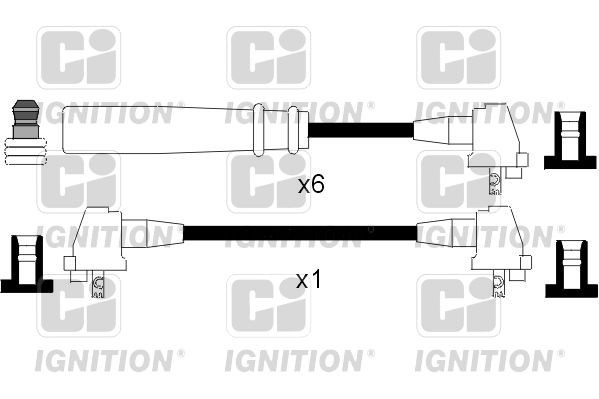 Tennplugg kabelsett QUINTON HAZELL XC639 QUINTON HAZELL XC639 Tennkabler TOYOTA 4 RUNNER 2013