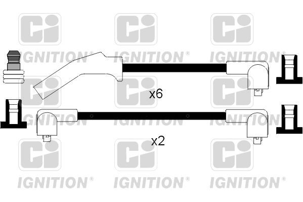 Tändkabelsats QUINTON HAZELL XC787 QUINTON HAZELL XC787: Tändkabel Ford TRANSIT 2020