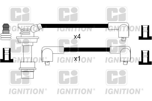 QUINTON HAZELL Tennplugg kabelsett XC875 XC875 Tennpluggkabler SUZUKI GRAND VITARA QUINTON HAZELL