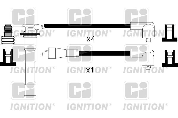 QUINTON HAZELL Σετ καλωδίων υψηλής τάσης XC890 XC890 QUINTON HAZELL Καλώδια μπουζί Mazda φθηνά