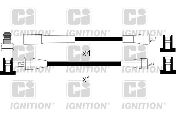 QUINTON HAZELL Kit de câbles d'allumage XC912 Câble d'allumage QUINTON HAZELL GRAND VITARA XC912 pas cher