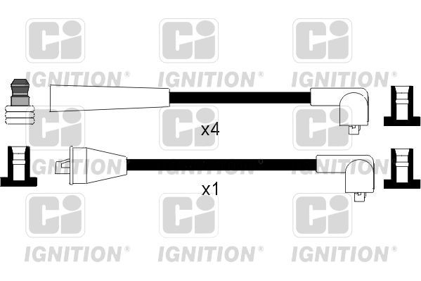 QUINTON HAZELL Σετ καλωδίων υψηλής τάσης XC949 QUINTON HAZELL Μπουζοκαλώδια MAZDA XC949