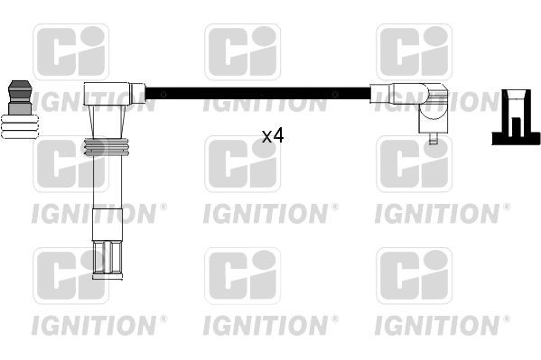 QUINTON HAZELL Kit de câbles d'allumage XC981 QUINTON HAZELL XC981 Fils d'allumage Polo 9N prix