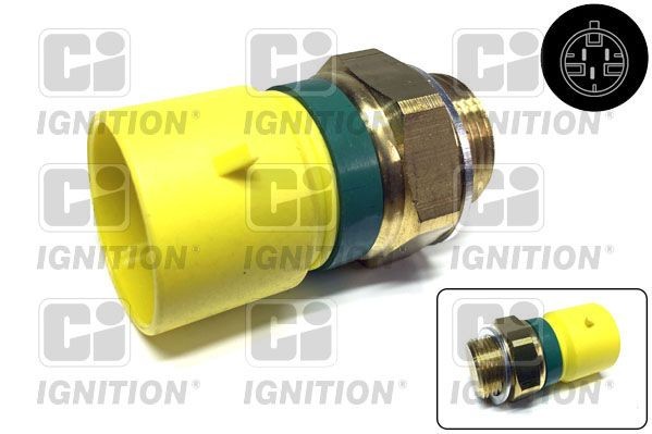 Lämpökytkin, jäähdyttimen puhallin QUINTON HAZELL XEFS249 VOLVO S40 1999 Lämpökytkin jäähdyttimen puhallin QUINTON HAZELL XEFS249