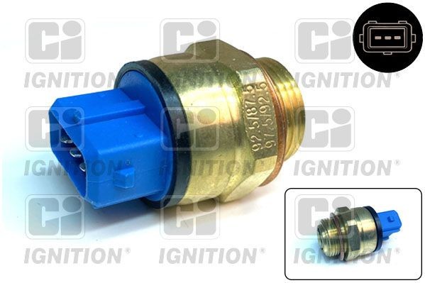 QUINTON HAZELL Temperature Switch, radiator fan XEFS86 QUINTON HAZELL XEFS86 Peugeot 405 Saloon radiator fan temperature switch replacement