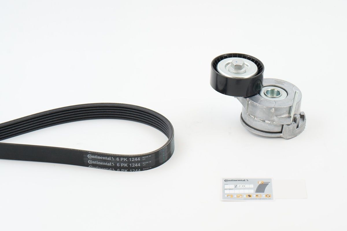 CONTITECH Drivremssats 6PK1244K1 CONTITECH 6PK1244K1 Flerspårsremssats C8 II original
