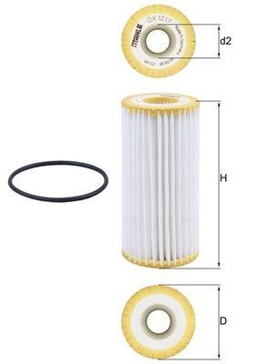 KNECHT Olejový filter OX 1217D Olejový filter KNECHT INSIGHT OX 1217D lacné