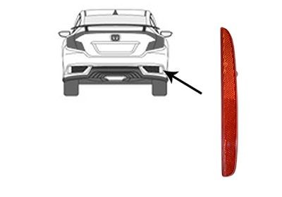 VAN WEZEL Odrazka 2590940 VAN WEZEL 2590940 Odrážka Civic X Hatchback (FC,FK) cena