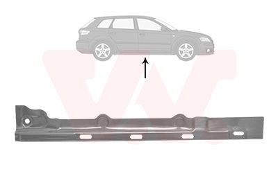 Rocker panel VAN WEZEL 5894108 VAN WEZEL 5894108 SsangYoung REXTON 2011 Rocker panel price