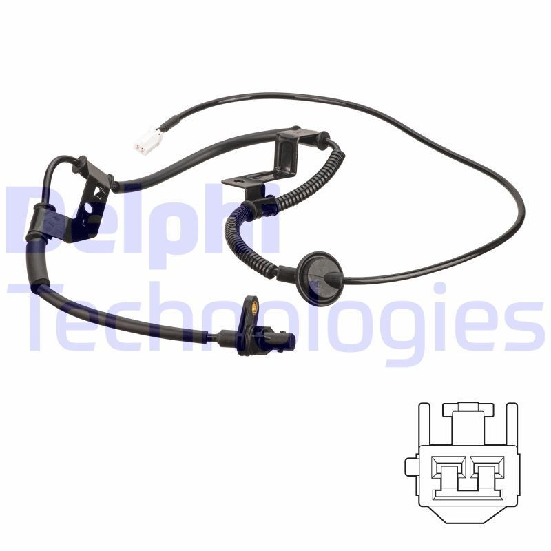 Snímač počtu otáčok kolesa DELPHI SS20533 DELPHI SS20533 Snímač ABS KIA CARENS 2012