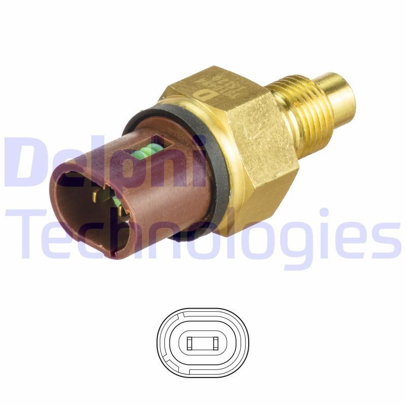 DELPHI Kühlmitteltemperatursensor TS10484 TS10484 Kühlmitteltemperatursensor DELPHI BMW 1er