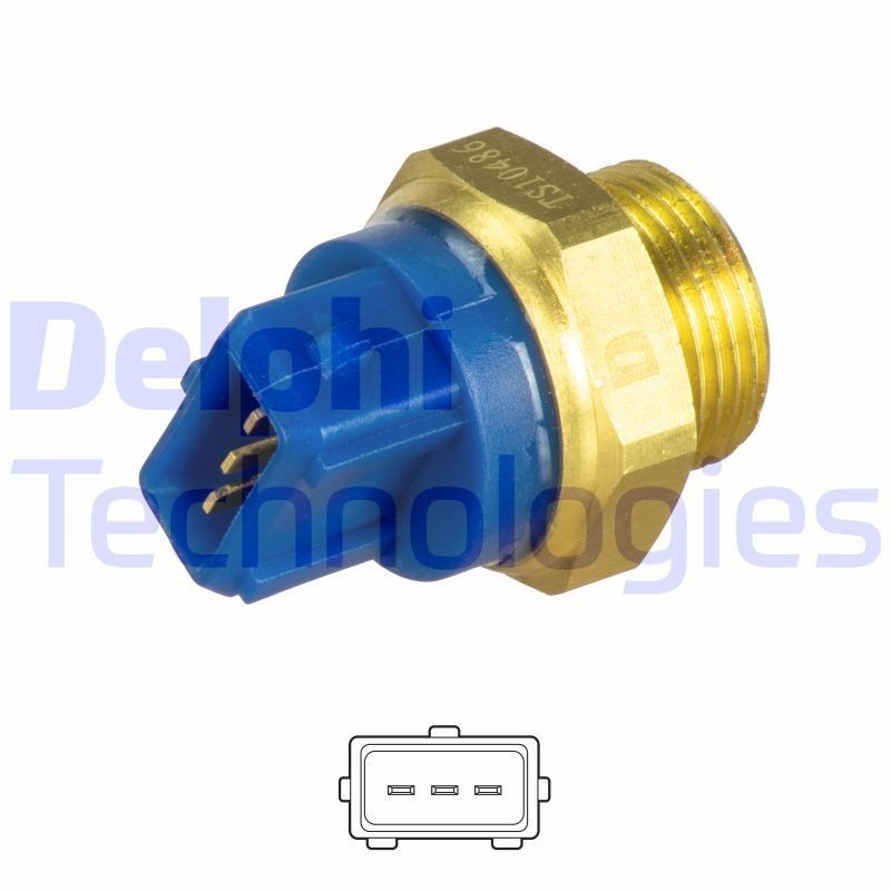 DELPHI Termocontatto ventola radiatore TS10486 TS10486 costo Termocontatto ventola radiatore CHEVROLET CORVETTE DELPHI