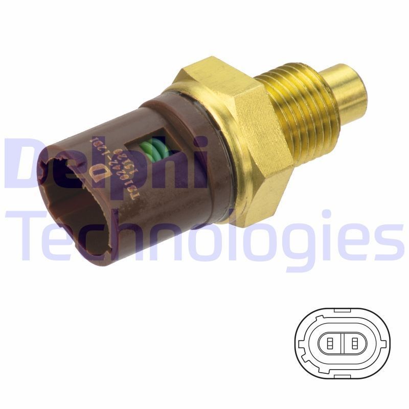 DELPHI Sensor, motortemperatur TS10490 DELPHI TS10490 Kjølevæsketemperatursensor B Kassevogn / stasjonsvogn originale pris