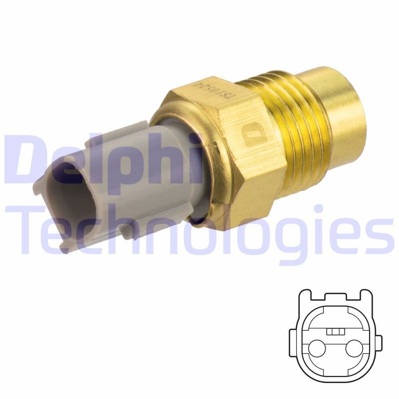 DELPHI Temperature Switch, radiator fan TS10524 DELPHI TS10524 TOYOTA CAMRY radiator fan switch replacement