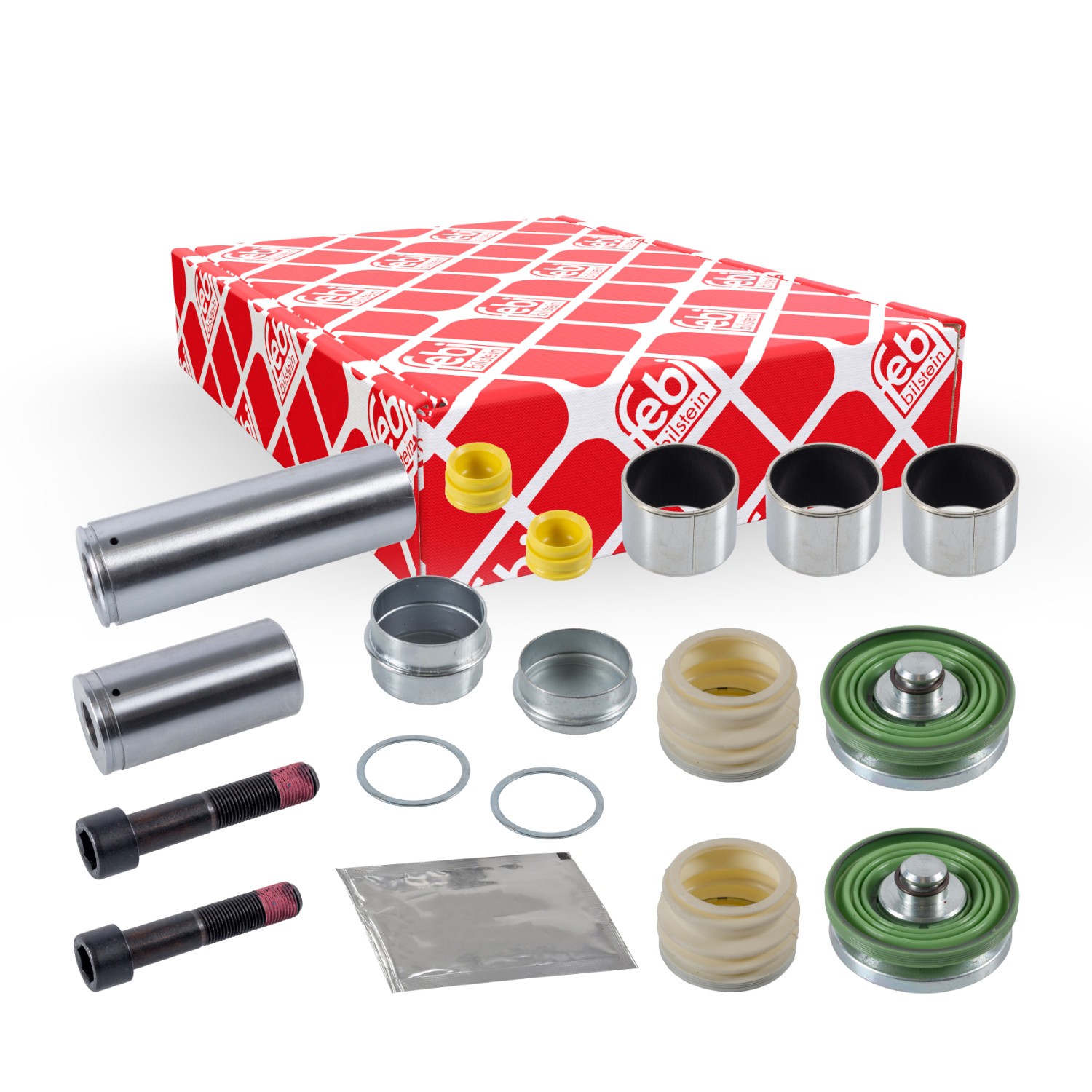 FEBI BILSTEIN Jarrusatulan korjaussarja 107249 Jarrusatulan korjaussarja FEBI BILSTEIN Taka-akseli, Etuakseli