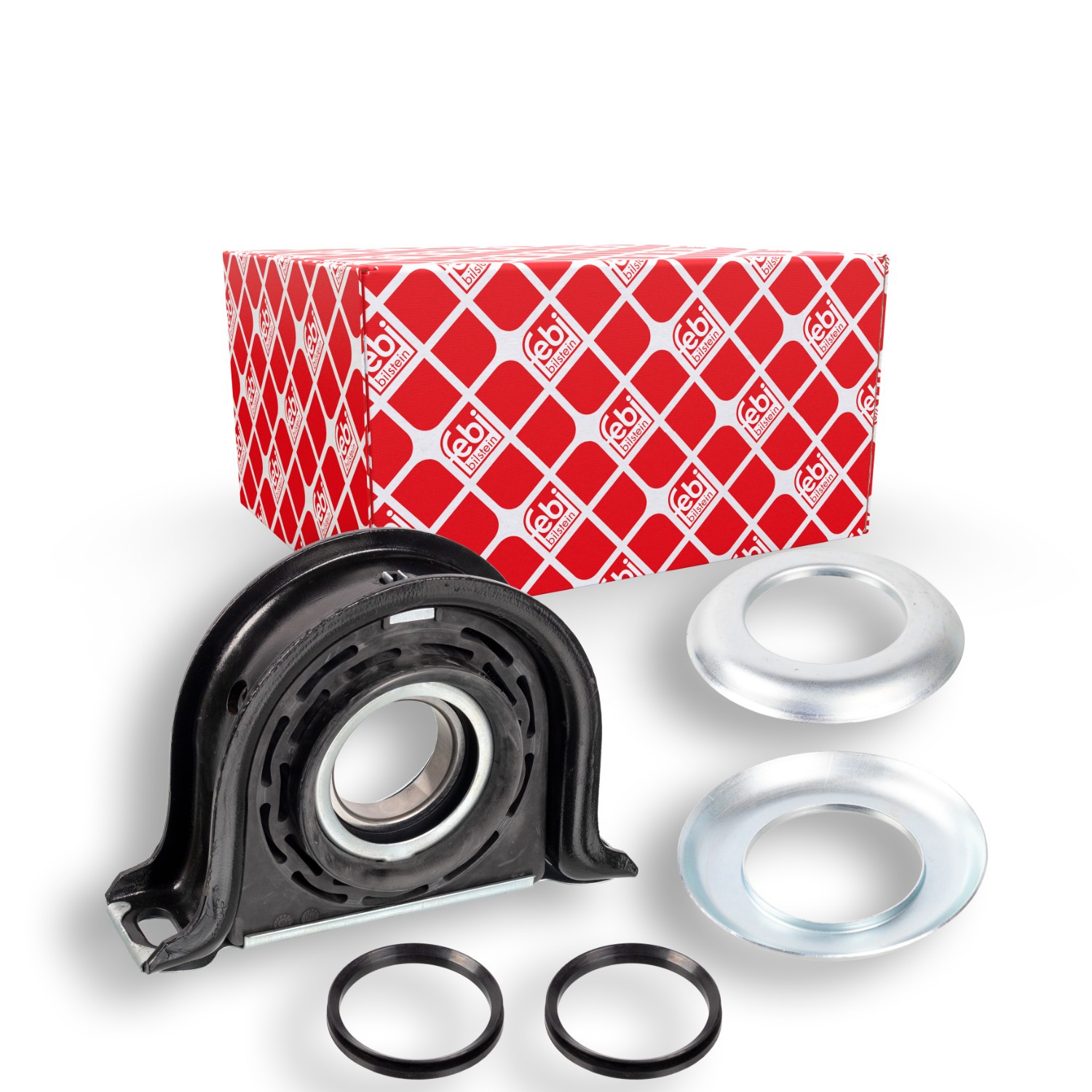 FEBI BILSTEIN Ophængning, drivaksel 107861 Ophængning drivaksel FEBI BILSTEIN S90 107861 billig