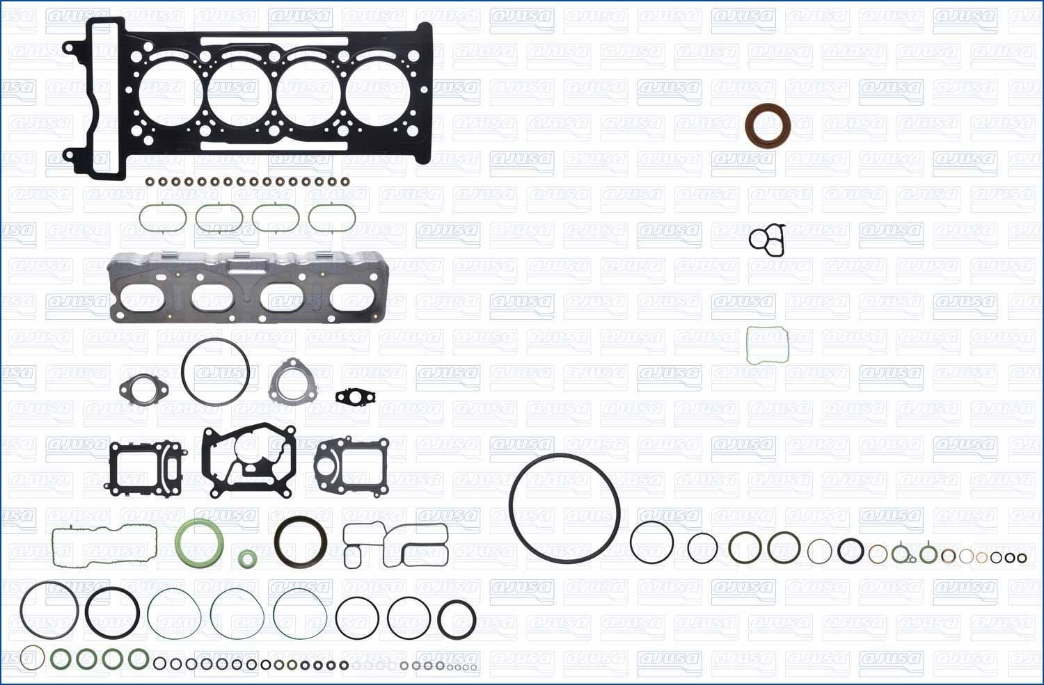 AJUSA Full Gasket Set, engine 50456800 AJUSA 50456800 Mercedes Vito W447 crankcase gasket set replacement