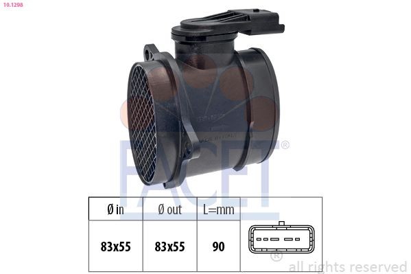 FACET Gaisa masas mērītājs 10.1298 10.1298 Gaisa masas mērītājs FACET OPEL CROSSLAND X