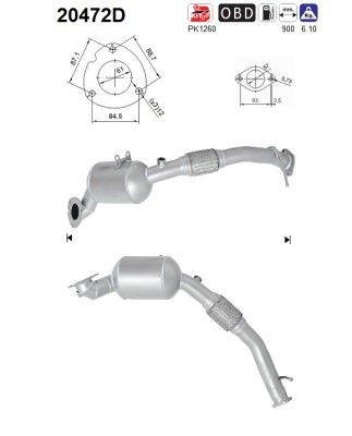 Katalyzátor AS 20472D AS 20472D Katalyzátor FORD RANGER 2017