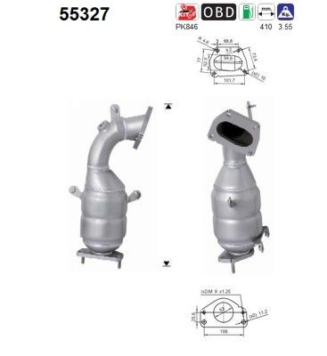 AS Καταλύτης 55327 AS 55327 Καταλύτης ALFA ROMEO Spider (115) 2000 (11538, 115661) 125 PS 1990
