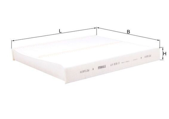 MAHLE Innenraumfilter LA 816/3 MAHLE LA 816/3 Pollenfilter Chrysler Stratus JA Kosten