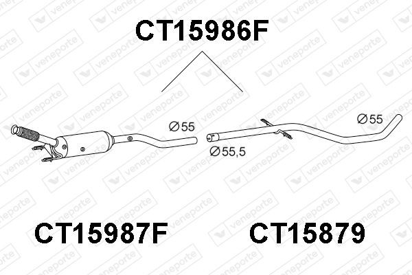 VENEPORTE Filtro antiparticolato (FAP) CT15986F CT15986F Filtro antiparticolato (FAP) PEUGEOT 207 VENEPORTE costo