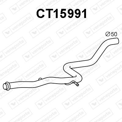 VENEPORTE Avgasrör CT15991 SAAB avgasrör VENEPORTE CT15991