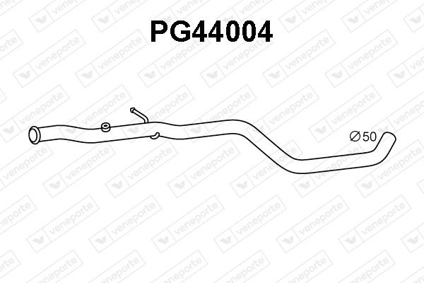 VENEPORTE Heitgaasitoru PG44004 Väljalasketoru VENEPORTE PEUGEOT PG44004