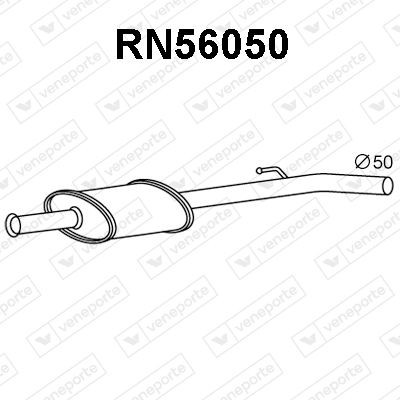 VENEPORTE Predný tlmič výfuku RN56050 Predný tlmič výfuku HONDA VENEPORTE RN56050